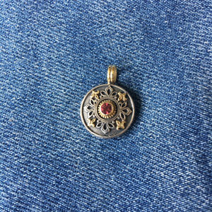 Konstantino Sterling/18K Gold Tourmaline Pendant